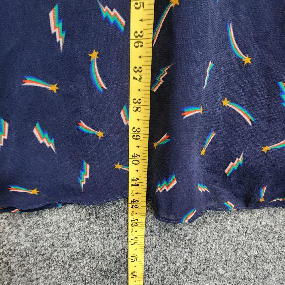 Boden Shooting Star Rainbow Lightning Tassel Ruffle Boho Midi Dress US 6R - Picture 2 of 8